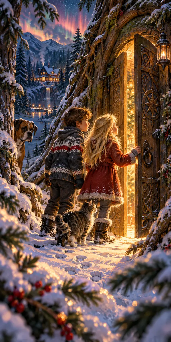 Cover til Asbjørn og Pil's Juleeventyr